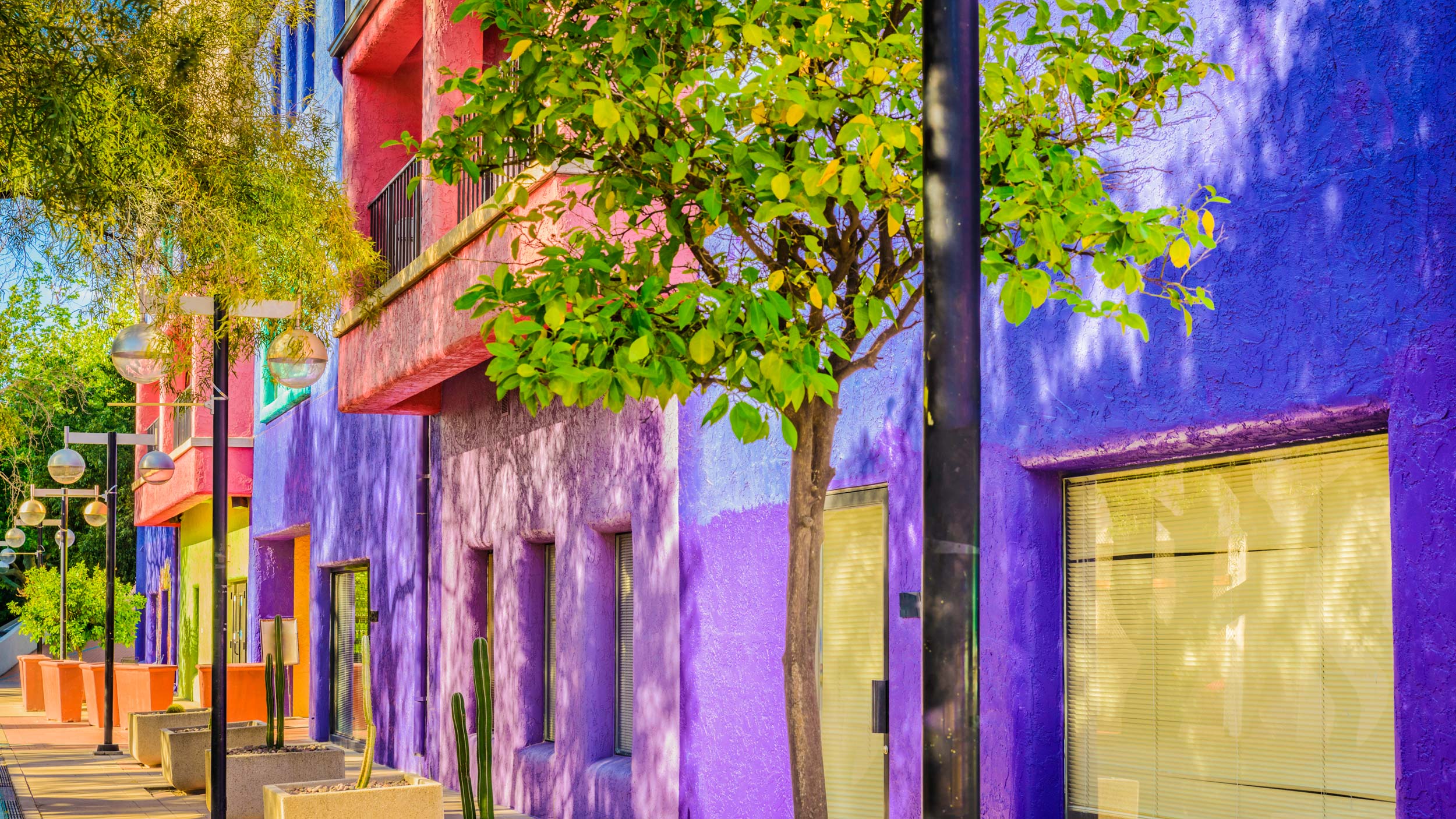 Colorful Tuscon, Arizona cityscape